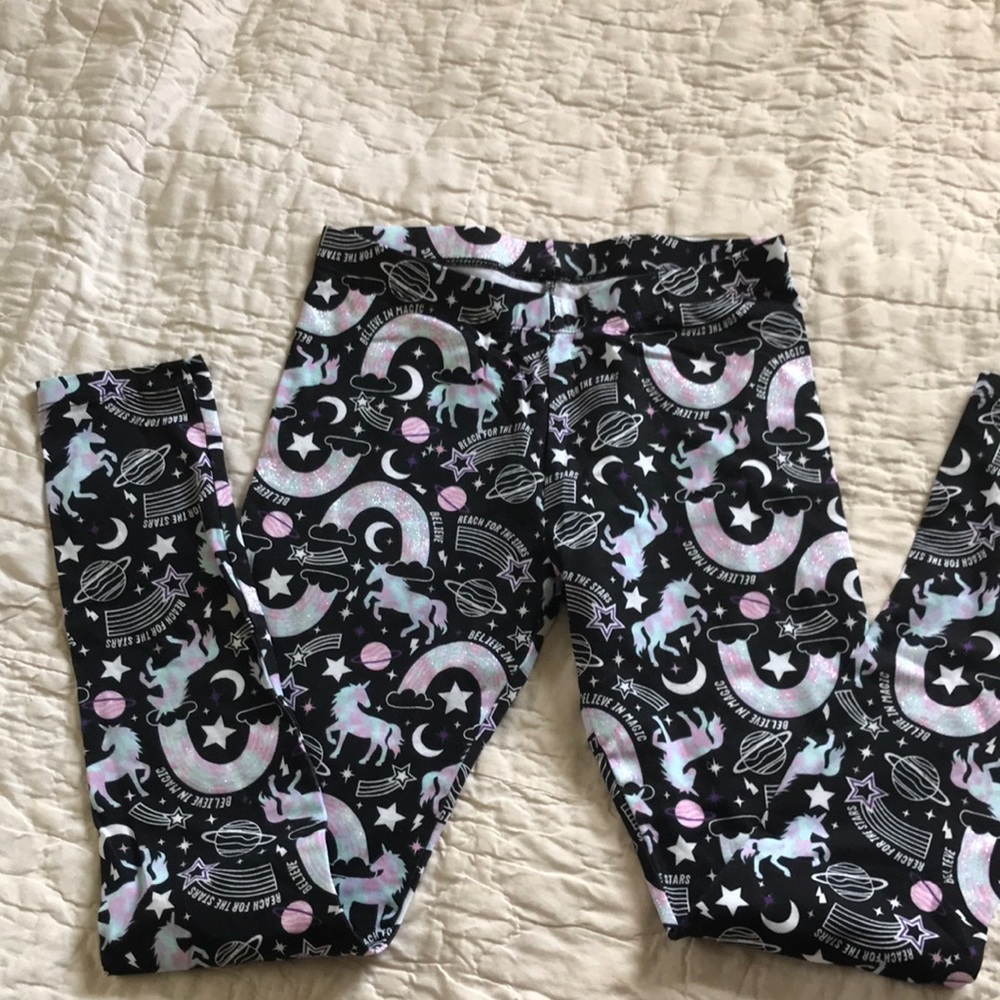 Sz 10-12 Wonder nation unicorn leggings